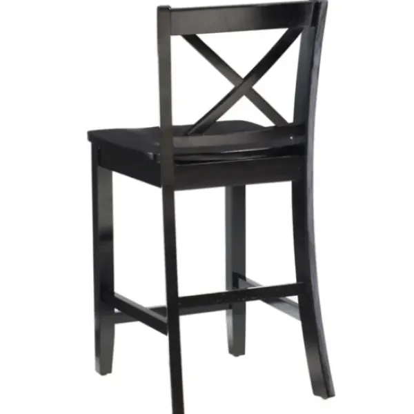 Bar Stools & Counter Height Stools-Kirkland's Home Carter X-Back Counter Stool Black