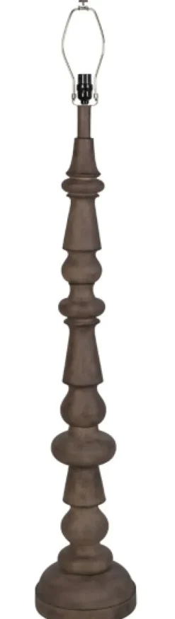 Floor Lamps-Kirkland's Home Carved Spindle Floor Lamp Brown
