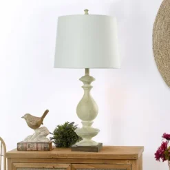Table Lamps-Kirkland's Home Carved Traditional Table Lamp White