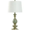 Table Lamps-Kirkland's Home Carved Traditional Table Lamp Blue