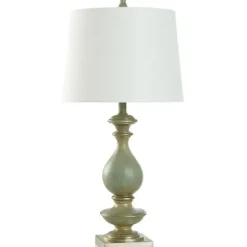 Table Lamps-Kirkland's Home Carved Traditional Table Lamp Blue