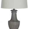 Table Lamps-Kirkland's Home Carved Urn Table Lamps, Set Of 2 Gray