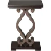 Accent & End Tables-Kirkland's Home Carved Wood Decorative Accent Table Brown