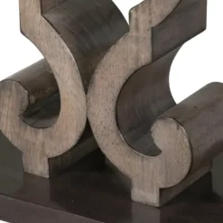 Accent & End Tables-Kirkland's Home Carved Wood Decorative Accent Table Brown