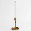 Candle Holders-Kirkland's Home Cast Iron Taper Candle Holder, 6 In. Gold