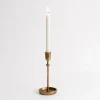 Candle Holders-Kirkland's Home Cast Iron Taper Candle Holder, 10 In. Gold