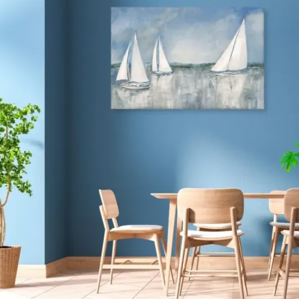 Canvas Art-Kirkland's Home Catching The Breeze Canvas Art Print Blue