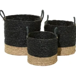 Baskets & Boxes-Kirkland's Home Cats Meow Round Storage Bin, 12 In. Gray