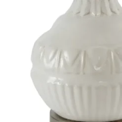 Table Lamps-Kirkland's Home Ceramic Embossed Table Lamp White
