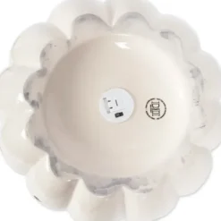 Lanterns-Kirkland's Home Ceramic Leaf Pre-Lit Pumpkin Lantern White