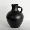Vases-Kirkland's Home Ceramic Ribbed Vase, 12 In. White