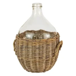 Vases-Kirkland's Home Ceramic Striped Vase Gray