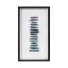 Framed Art-Kirkland's Home Cerulean Agate Martha Stewart Shadowbox Plaque White/Blue