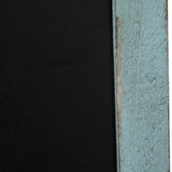 Memo & Chalkboards-Kirkland's Home Cerulean Distressed Blackboard Wall Plaque Blue