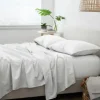 Bed Sheets-Kirkland's Home Chambray 4-Pc. California King Sheet Set White