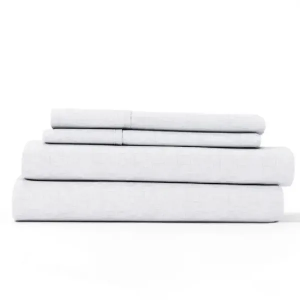 Bed Sheets-Kirkland's Home Chambray 4-Pc. California King Sheet Set White