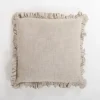 Pillows-Kirkland's Home Chambray Ruffle Edge Pillow Gray