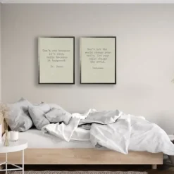 Wall Quotes & Signs-Kirkland's Home Change The World Dr. Seuss Quote Framed Art Print Tan