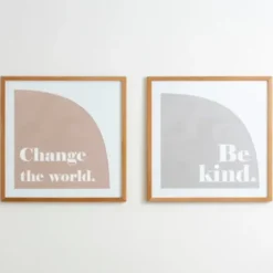 Wall Quotes & Signs-Kirkland's Home Change The World Wall Plaque White/Brown/Tan