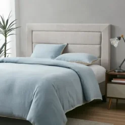Beds & Headboards-Kirkland's Home Channel Tufted King Headboard Gray