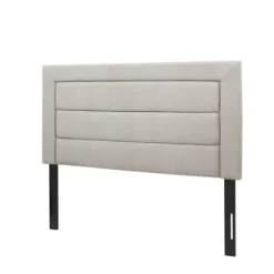 Beds & Headboards-Kirkland's Home Channel Tufted Queen Headboard Gray