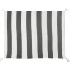 Blankets & Throws-Kirkland's Home Charcoal And White Striped Cotton Throw Gray/White