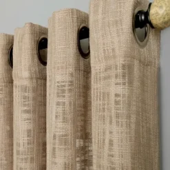 Curtains & Drapes-Kirkland's Home Charcoal Chenille Single Curtain Panel, 84 In. Gray