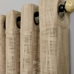 Curtains & Drapes-Kirkland's Home Charcoal Chenille Single Curtain Panel, 84 In. Gray