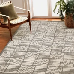 Outdoor Rugs-Kirkland's Home Charcoal Diamond Nile Indoor/Outdoor Runner, 1X7 Gray/Ivory