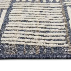 Outdoor Rugs-Kirkland's Home Charcoal Diamond Nile Indoor/Outdoor Runner, 1X7 Gray/Ivory