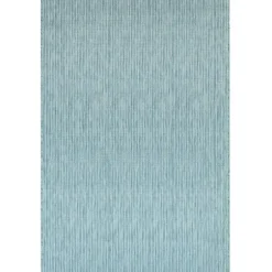 Outdoor Rugs-Kirkland's Home Charcoal Linear Macy Indoor/Outdoor Area Rug, 4X7 Black