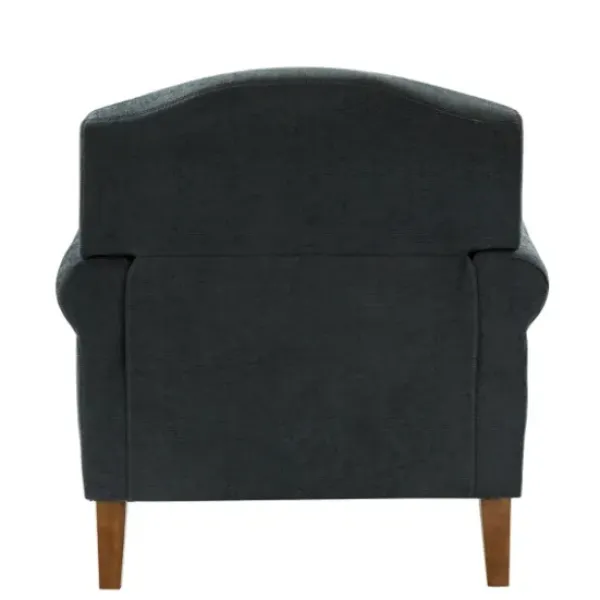 Accent Chairs-Kirkland's Home Charcoal Nailhead Trim Armchair Gray