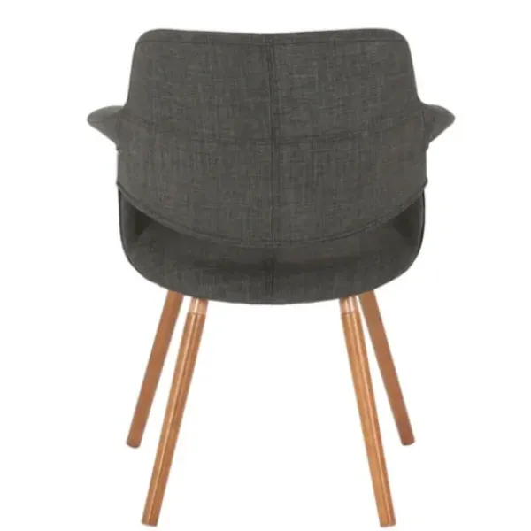 Accent Chairs-Kirkland's Home Charcoal Open Back Midcentury Accent Chair Gray