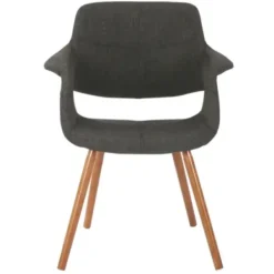 Accent Chairs-Kirkland's Home Charcoal Open Back Midcentury Accent Chair Gray