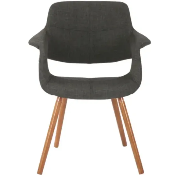 Accent Chairs-Kirkland's Home Charcoal Open Back Midcentury Accent Chair Gray