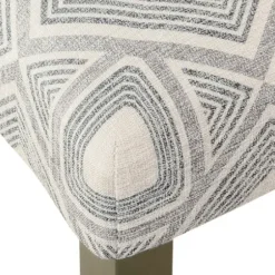 Dining Chairs-Kirkland's Home Charcoal Square Highback Dining Chairs, Set Of 2 Gray/Ivory