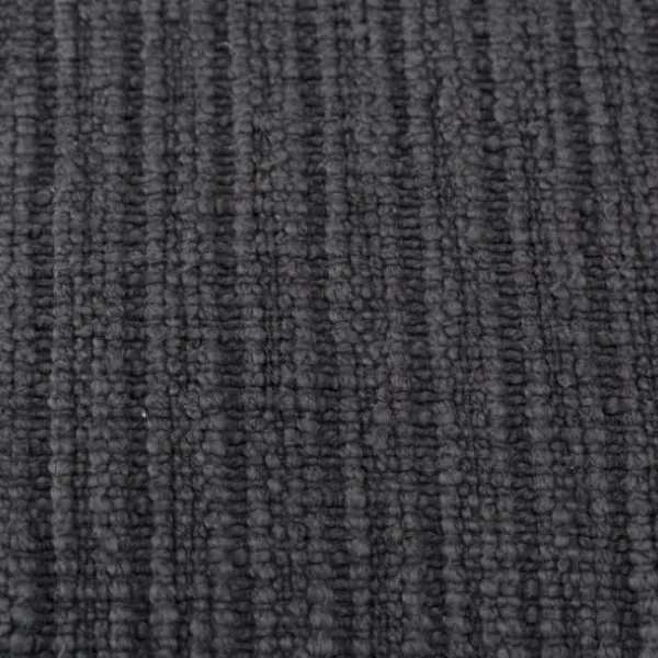 Pillows-Kirkland's Home Charcoal Subtle Striped Oversized Pillow Gray