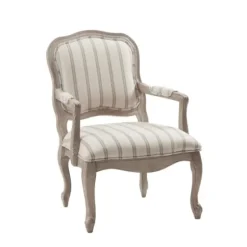 Accent Chairs-Kirkland's Home Chaucer Stripe Accent Chair Tan