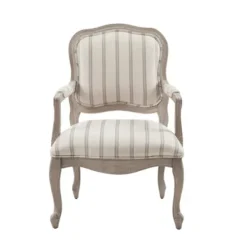 Accent Chairs-Kirkland's Home Chaucer Stripe Accent Chair Tan