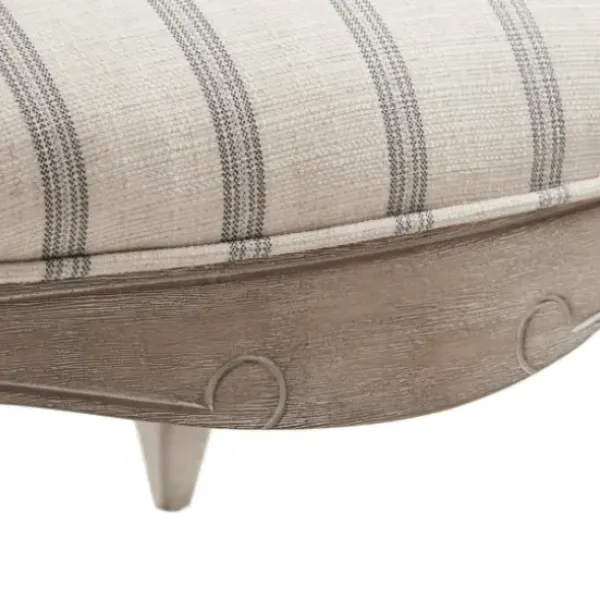Accent Chairs-Kirkland's Home Chaucer Stripe Accent Chair Tan