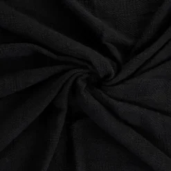 Blankets & Throws-Kirkland's Home Checkered Weave Fringe Throw Black