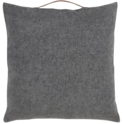 Pillows-Kirkland's Home Chenille Handle Pillow Gray