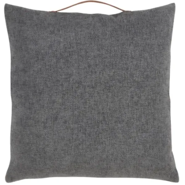 Pillows-Kirkland's Home Chenille Handle Pillow Gray