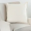 Pillows-Kirkland's Home Chenille Texture Flange Pillow, 22 In. Ivory
