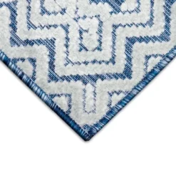 Shower Curtains-Kirkland's Home Chenille Trellis Shower Curtain White