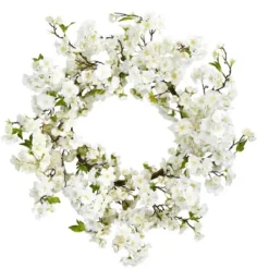 Wreaths-Kirkland's Home Cherry Blossom Wreath White