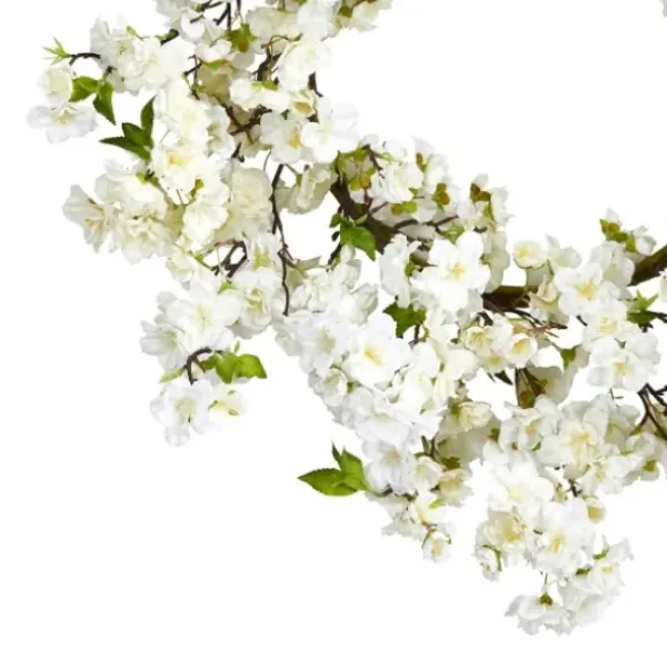 Wreaths-Kirkland's Home Cherry Blossom Wreath White