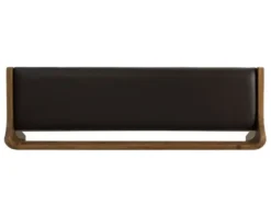 Benches & Ottomans-Kirkland's Home Chestnut Acacia Wood Cushioned Bench Brown