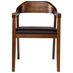 Dining Chairs-Kirkland's Home Chestnut Acacia Wood Dining Chair Brown