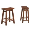 Bar Stools & Counter Height Stools-Kirkland's Home Chestnut Sonoma Saddle Counter Stools, Set Of 2 Brown